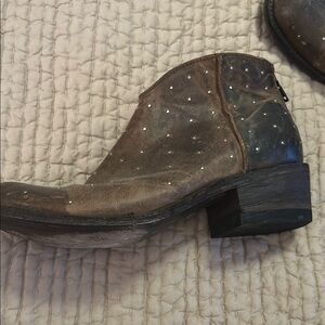 Studded Brown Ankle Boots